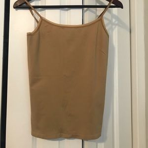Ladies M, Ann Taylor, Tan Cami w/ sheer details